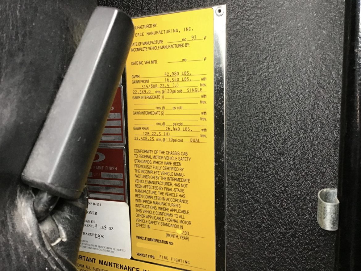 1993 Pierce Dash Rescue Pumper & Equipment #716209