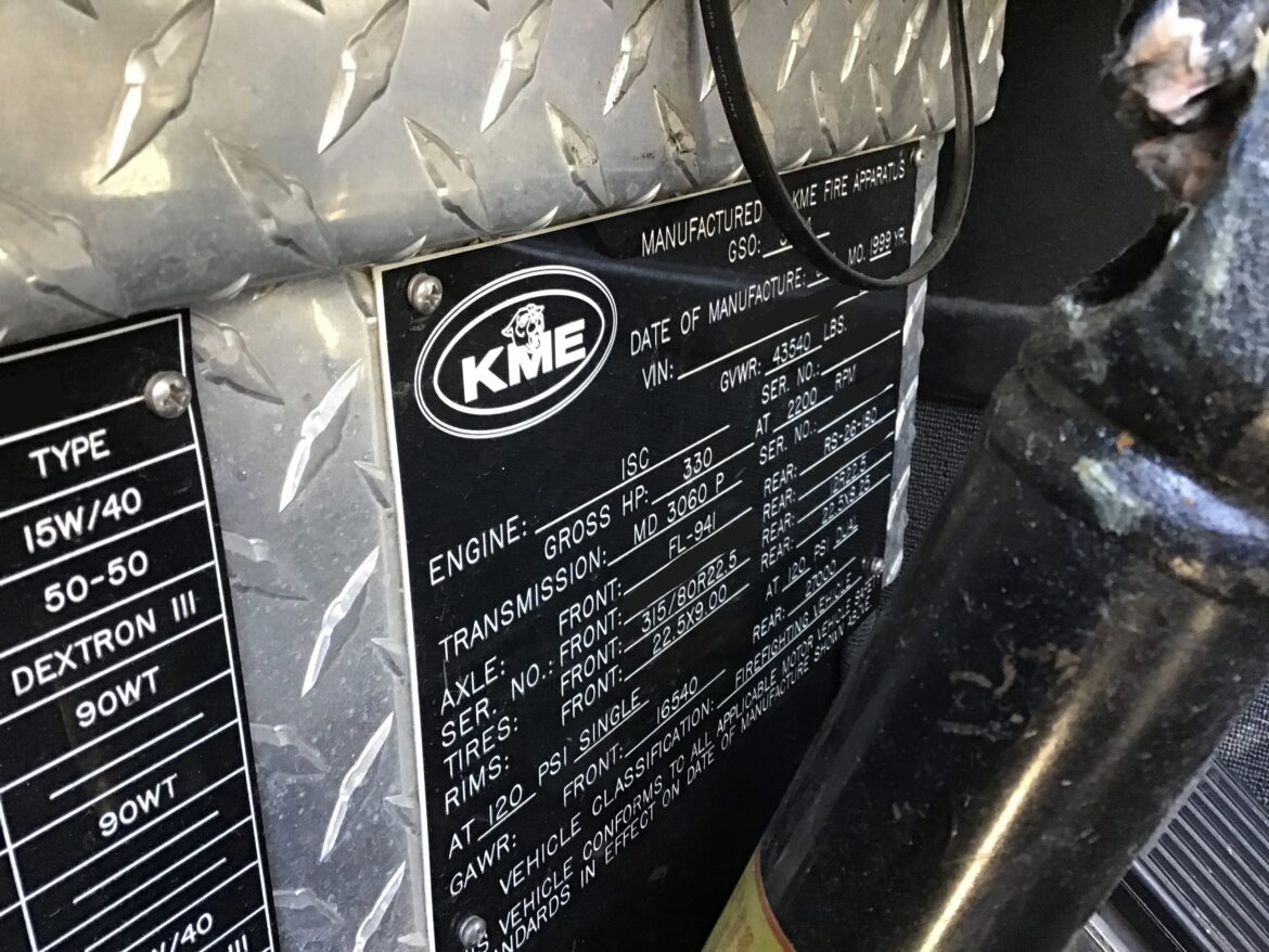 1999 KME Pumper #716232