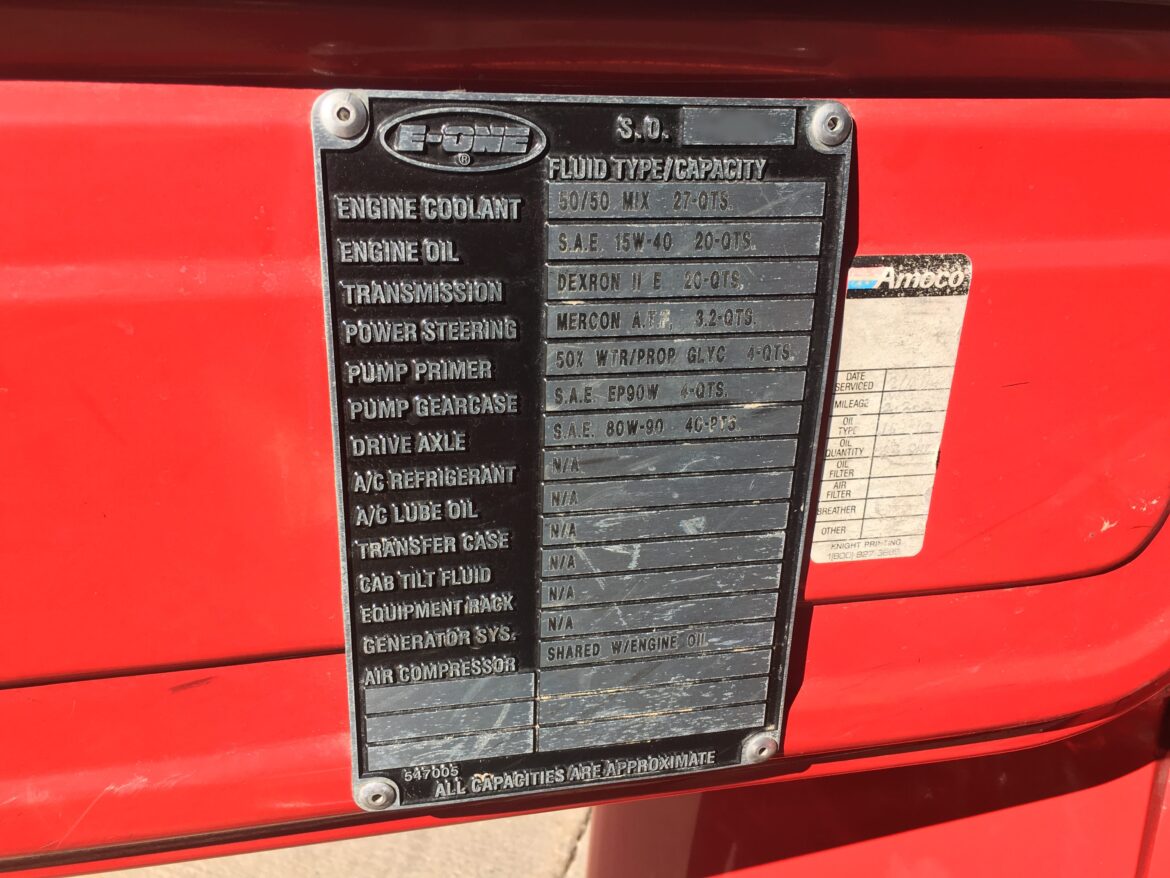1997 Ford E-One Pumper #716246