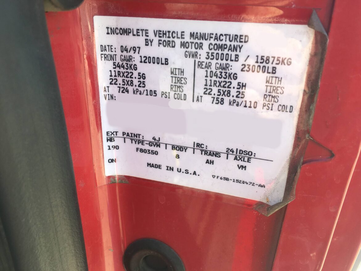 1997 Ford E-One Pumper #716246