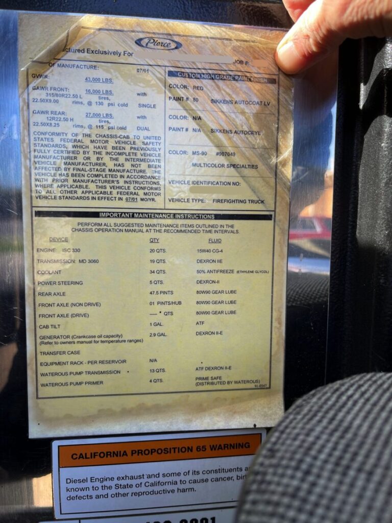 2001 Pierce Rescue Pumper #716251