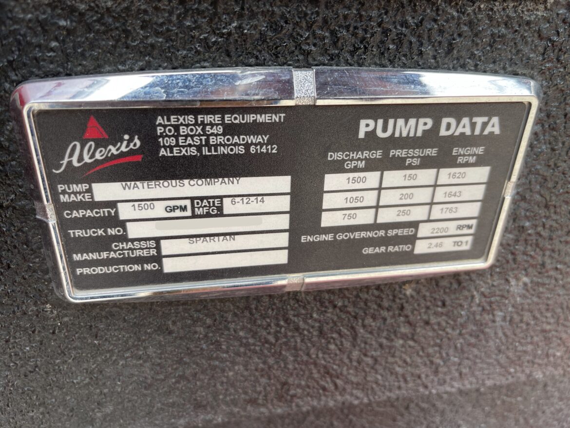 2013 Spartan Alexis Pumper #716254