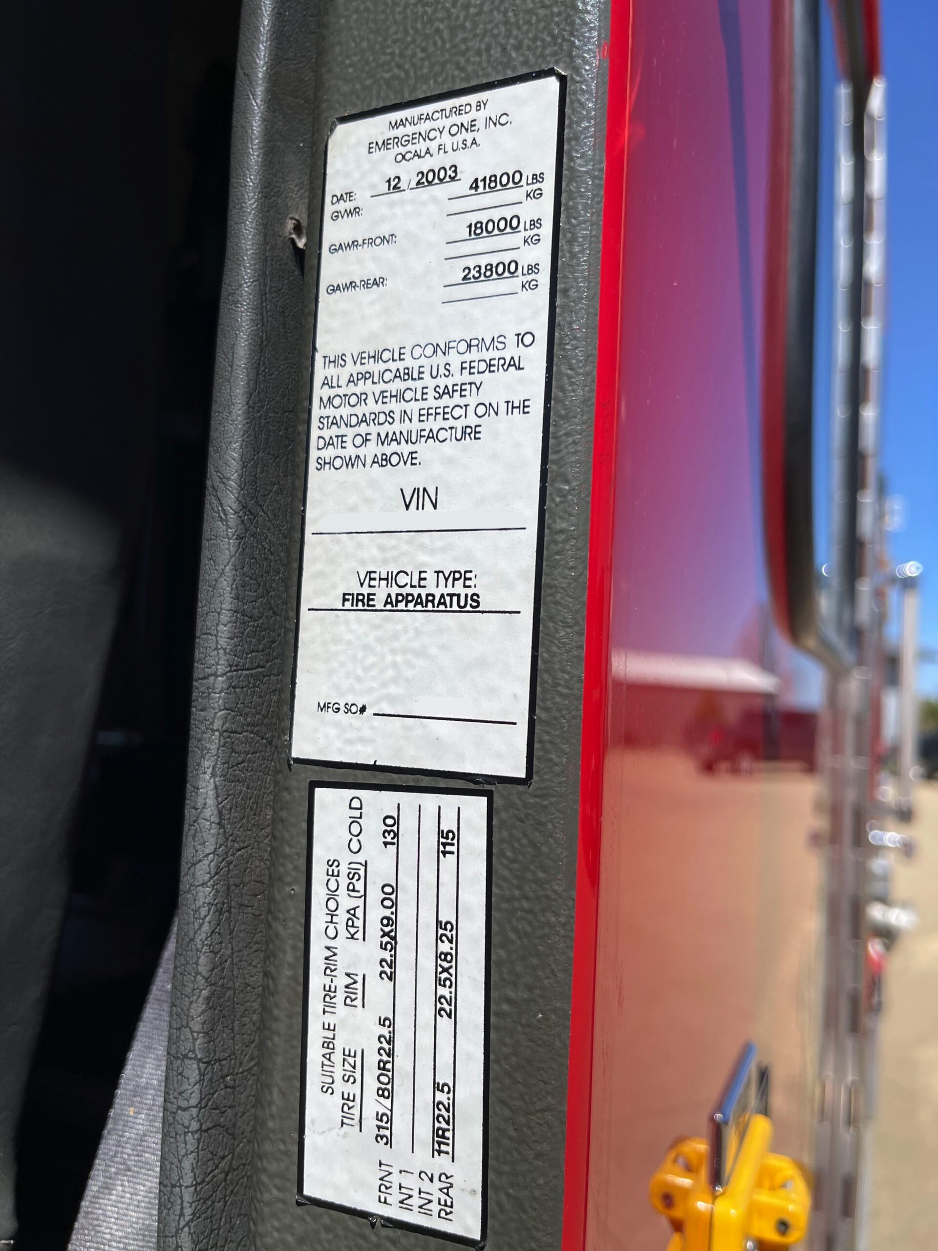 2004 E-One Pumper Rescue #716262