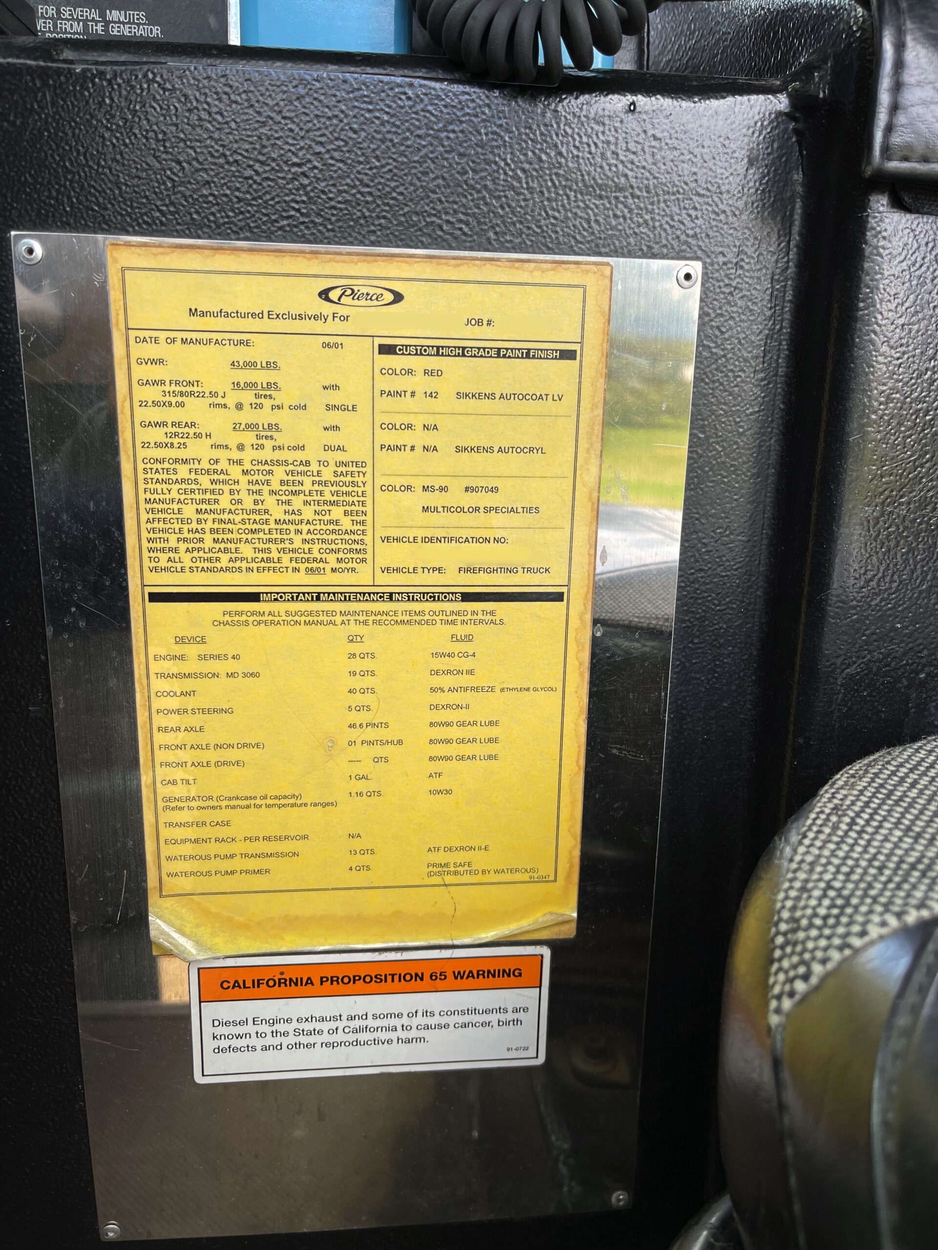 2001 Pierce Rescue Pumper #716270