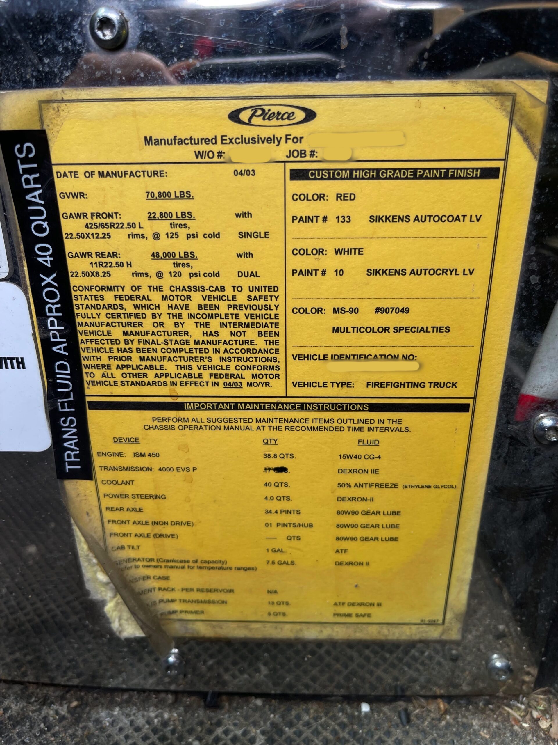 2003 Pierce Dash Pumper Tanker #716284