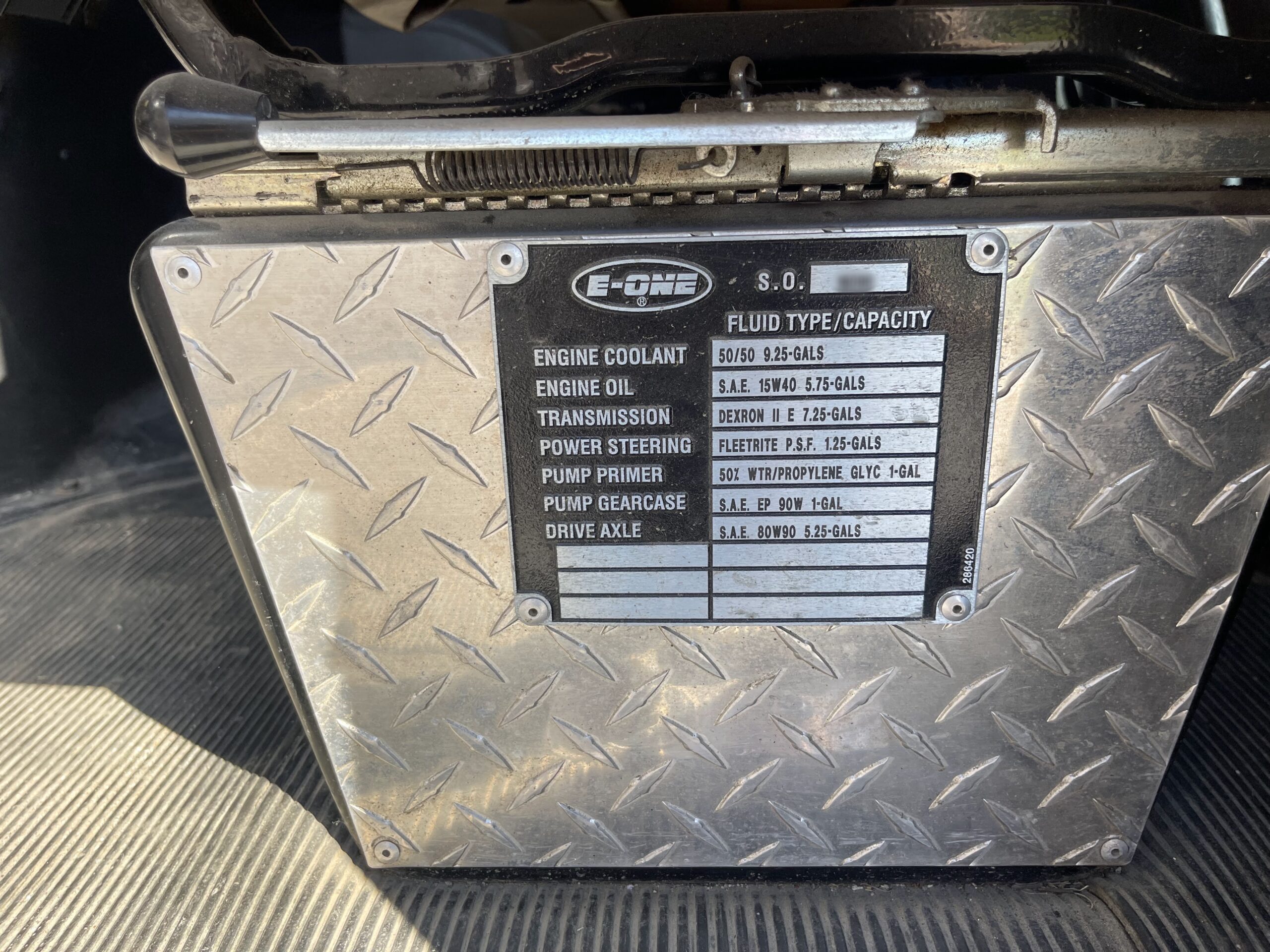 1996  E-One Pumper #716299