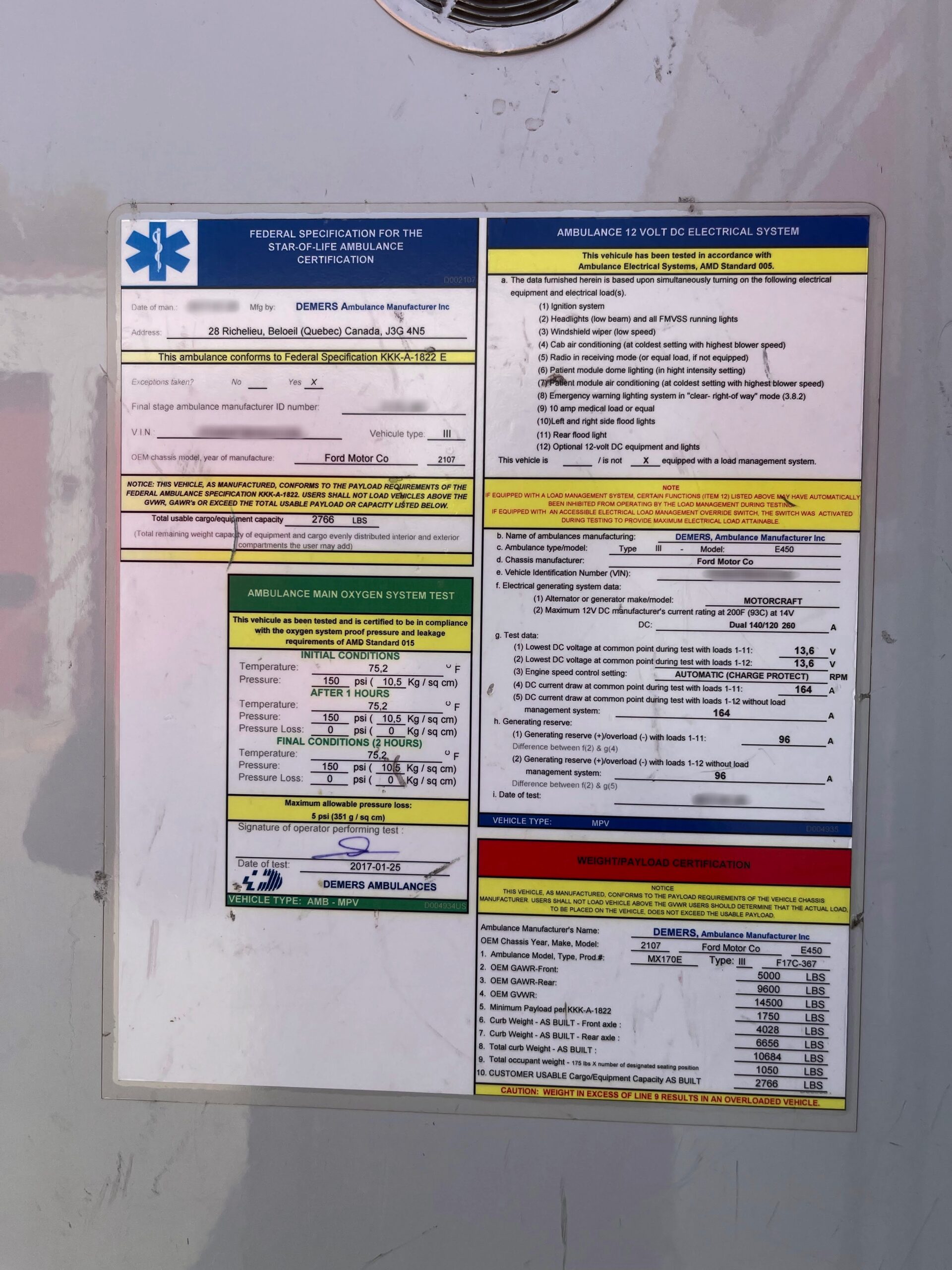 2017 Ford Demers Ambulance #716304