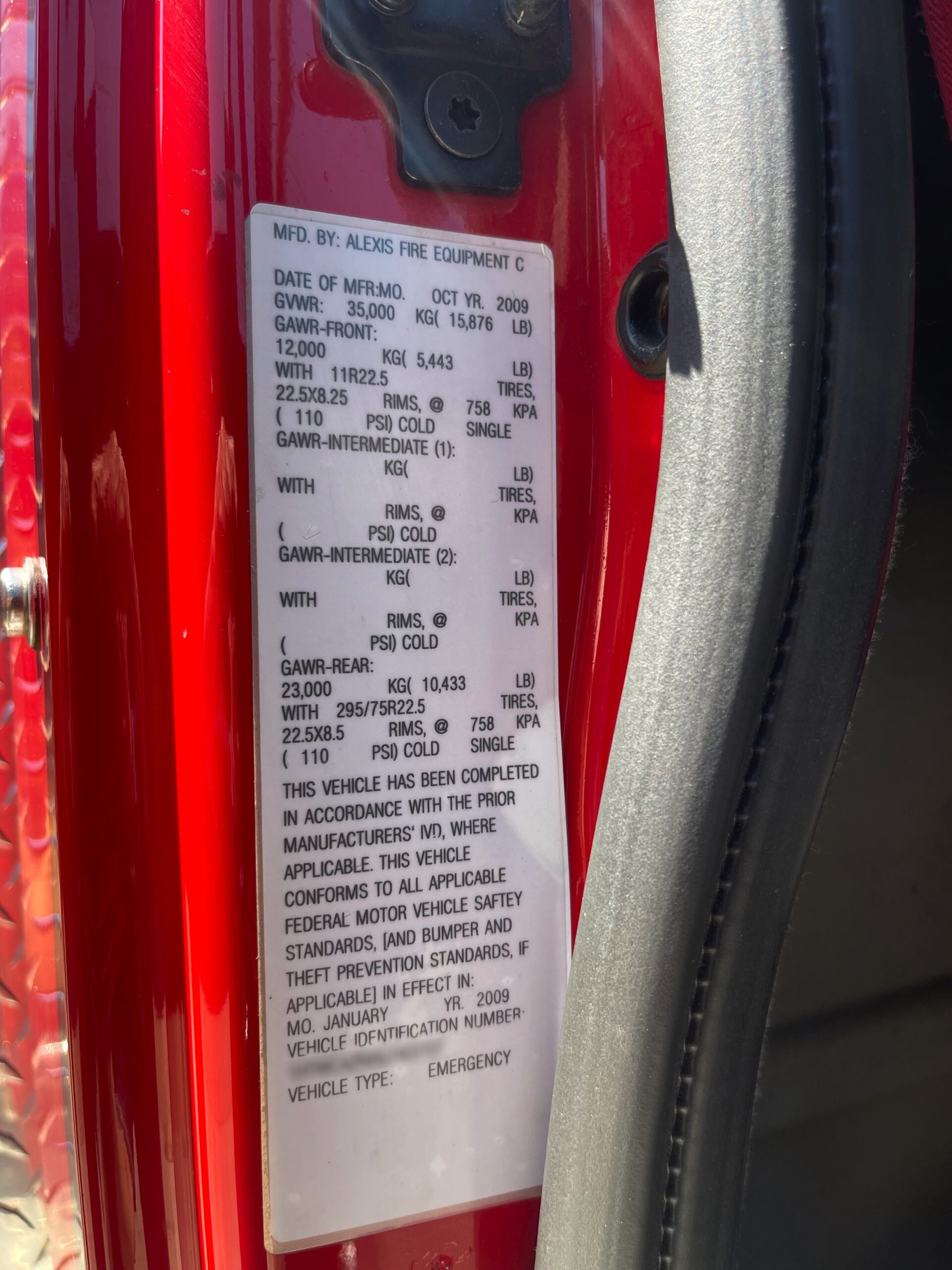 2008 International Alexis 20′ Rescue #716312