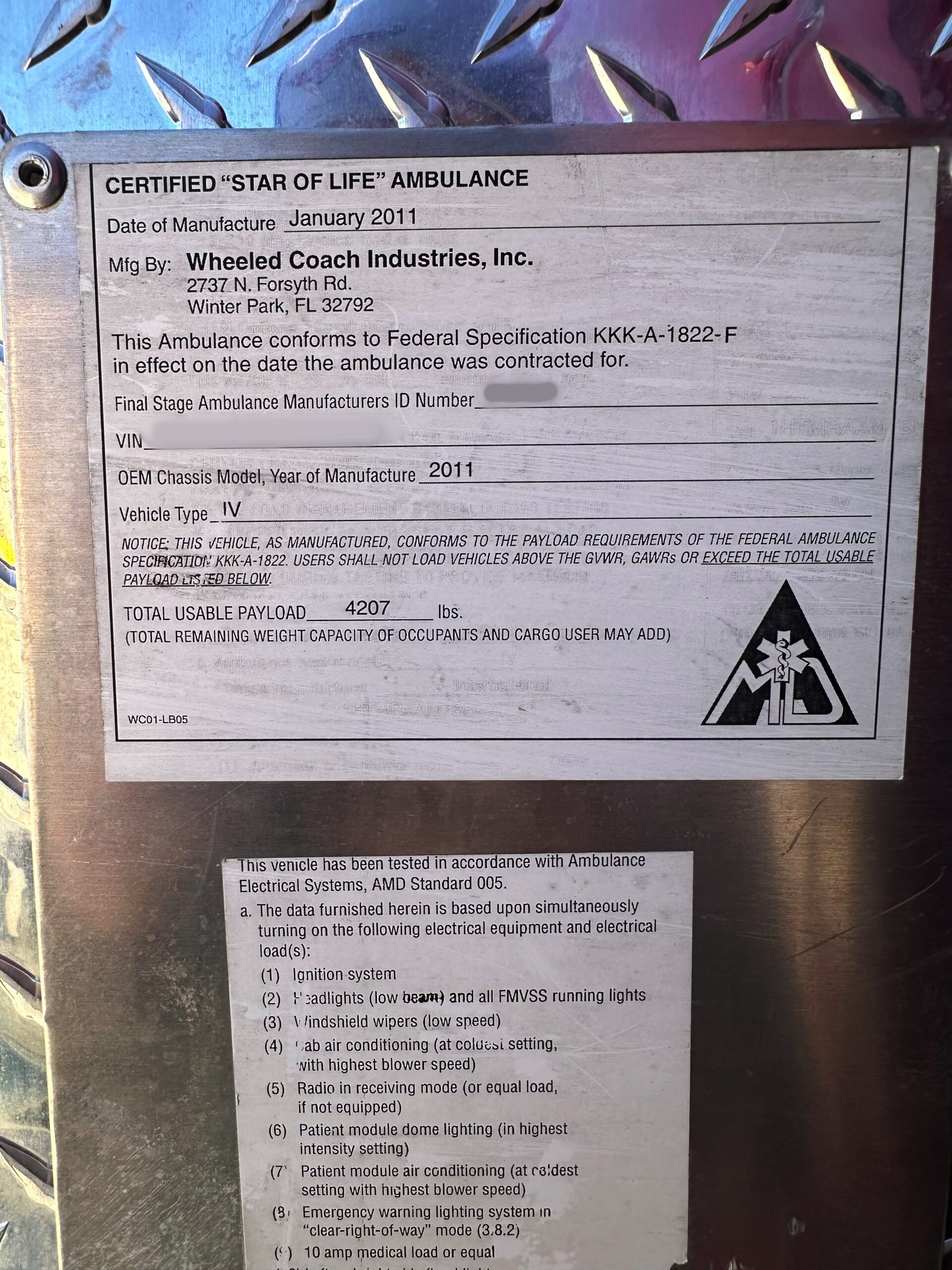 2011 International Wheeled Coach Ambulance #716314