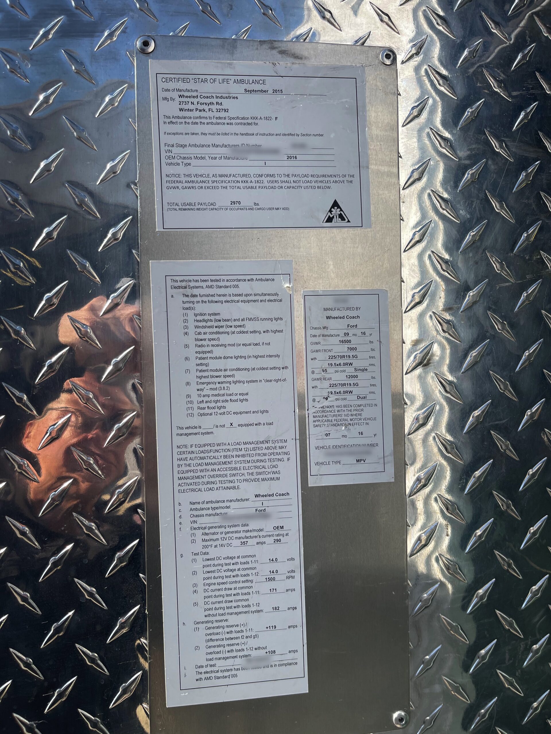 2016 F-450 4×4 Wheeled Coach Ambulance #716316