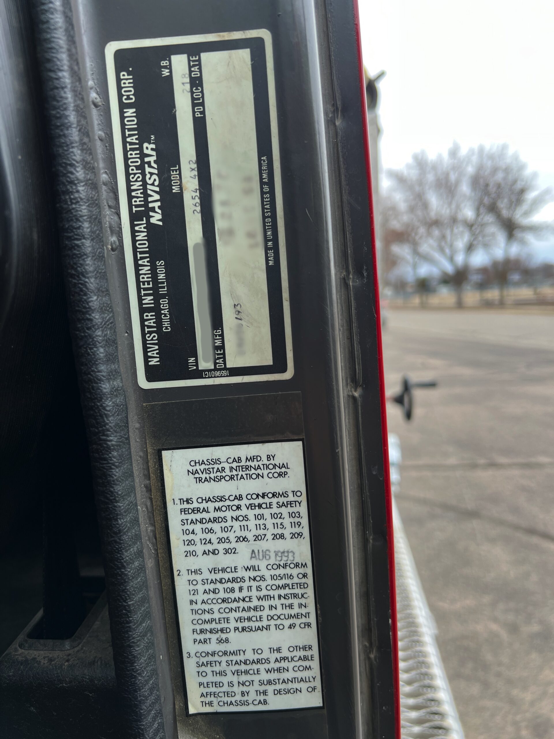 1994 International Central Pumper #716320