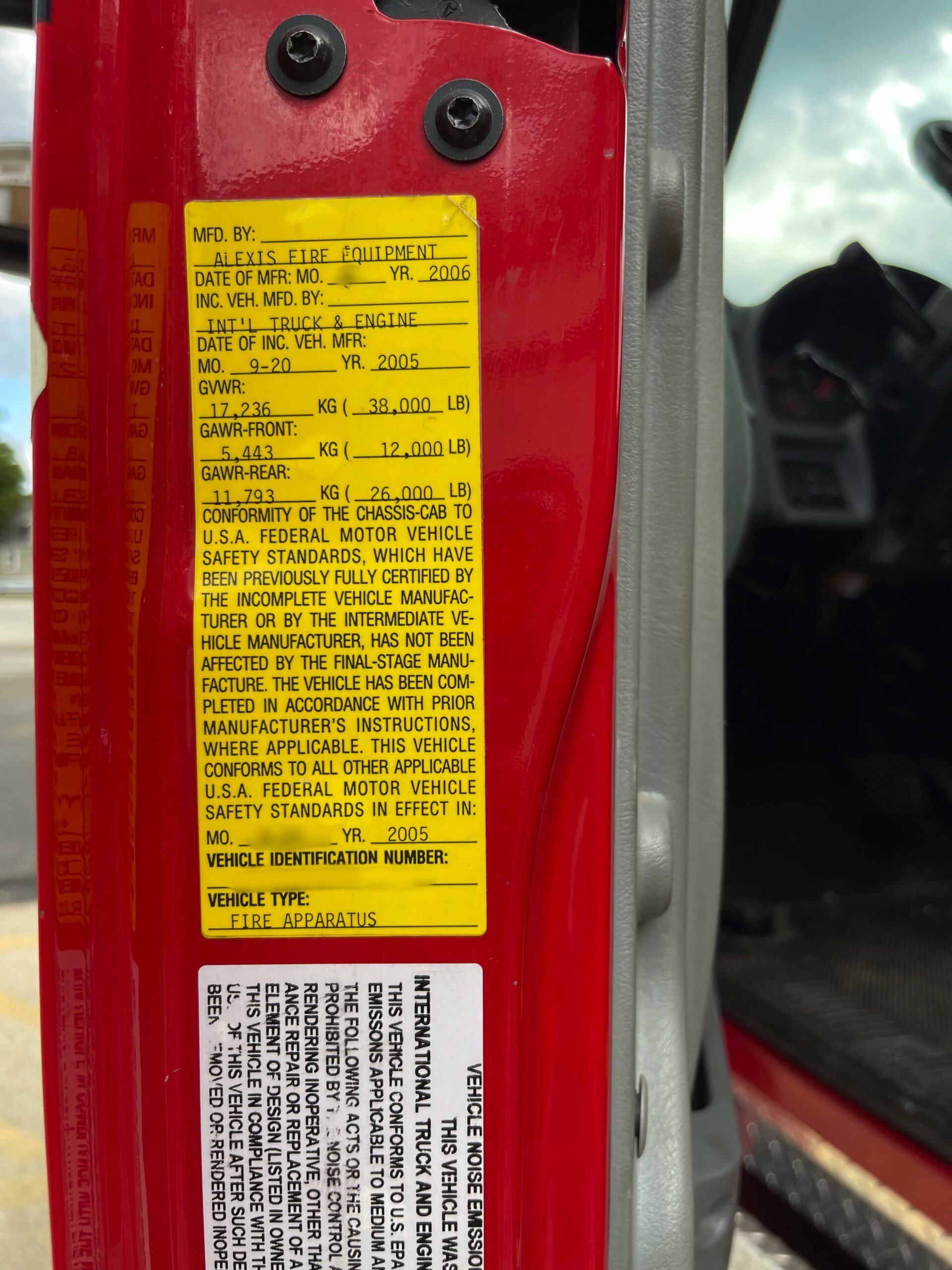 2006 International Alexis Pumper #716321