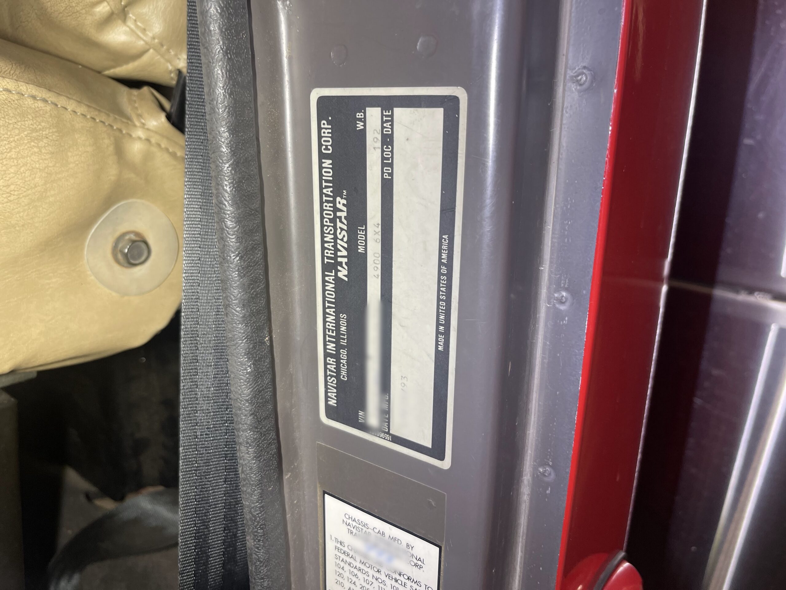 1993 International Walker 3,000 Gallon Tanker #716330