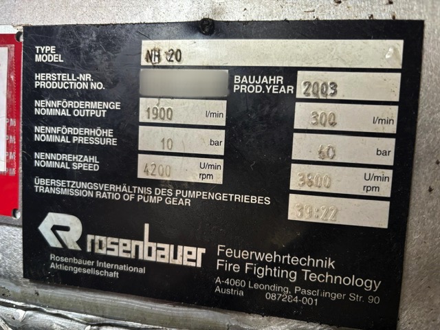 2004 International Rosenbauer 4×4 Rescue/Brush Truck #716331